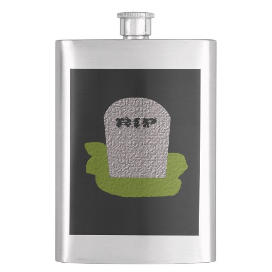 RIP Tombstone-kolven Heupfles (Voorkant)