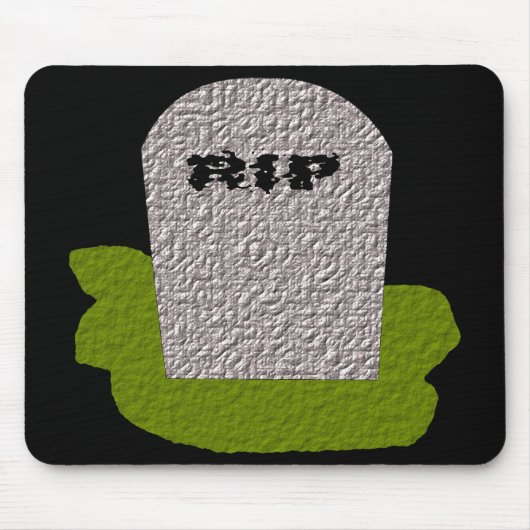 RIP Tombstone Mousepad Muismat (Voorkant)