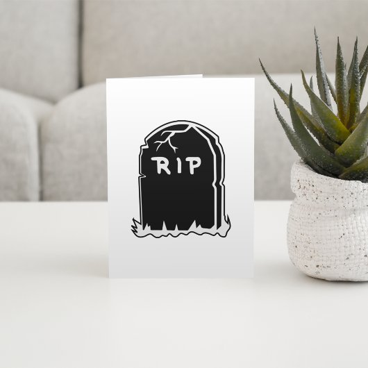 RIP Tombstone Note Cards Kaart