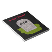 RIP Tombstone - notebook Notitieblok (Schuin)