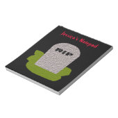 RIP Tombstone - notebook Notitieblok (Linkerzijde)