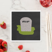 RIP Tombstone Paper Napkins Servet (Insitu)