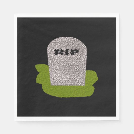 RIP Tombstone Paper Napkins Servet (Voorkant)