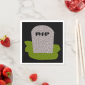 RIP Tombstone Paper Napkins Servetten (Insitu)