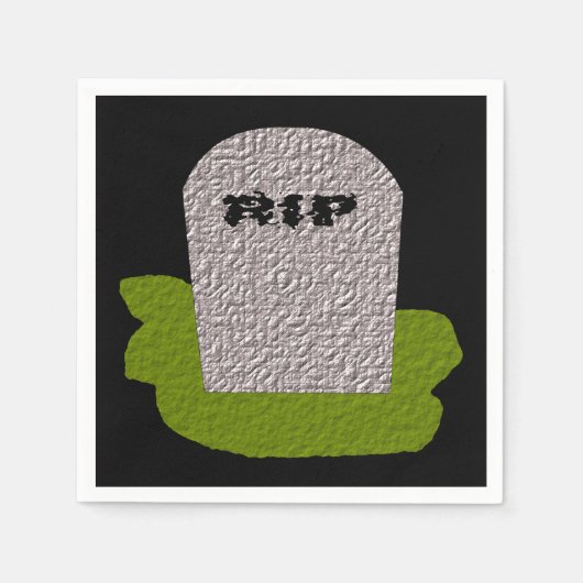 RIP Tombstone Paper Napkins Servetten (Voorkant)
