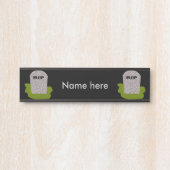 RIP Tombstone Persoonlijk Hangende Teken Deurbordje (Voorkant)