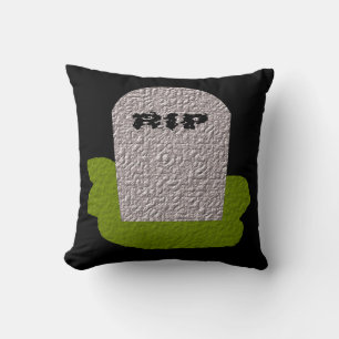 RIP Tombstone Pillow Kussen