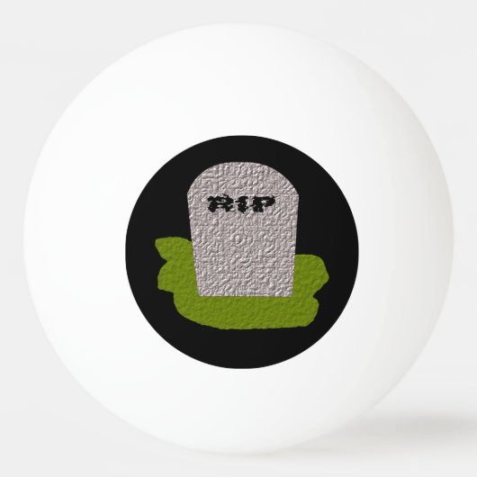 RIP Tombstone Ping Pong Ball (Voorkant)