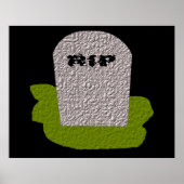 RIP Tombstone Print (Voorkant)