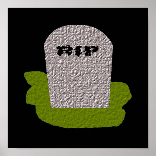 RIP Tombstone Print (Voorkant)