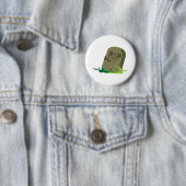RIP Tombstone Ronde Button 5,7 Cm (In situ)