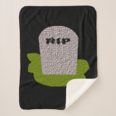 RIP Tombstone Sherpa Blanket Deken (Voorkant)