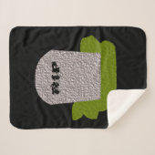 RIP Tombstone Sherpa Blanket Sherpa Deken (Voorkant (horizontaal))