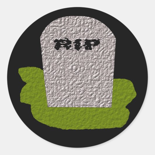 RIP Tombstone Sticker (Voorkant)