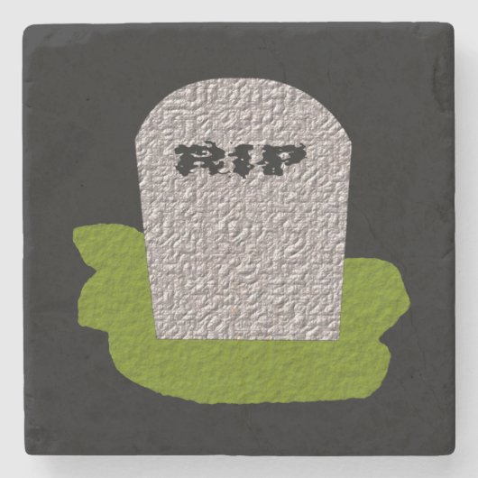 RIP Tombstone Stone Onderzetter (Voorkant)
