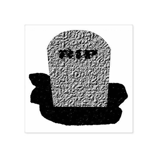 RIP Tombstone Wood Art Stamp Rubberstempel (Afrduk)