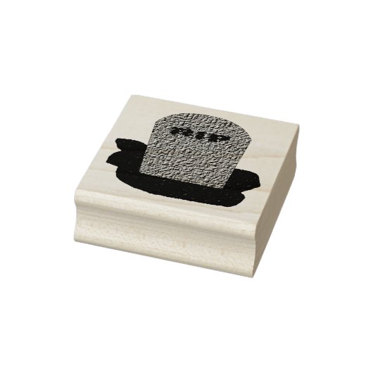RIP Tombstone Wood Art Stamp Rubberstempel (Stempel)