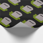 RIP Tombstone Wrapping Paper Cadeaupapier (Hoek)