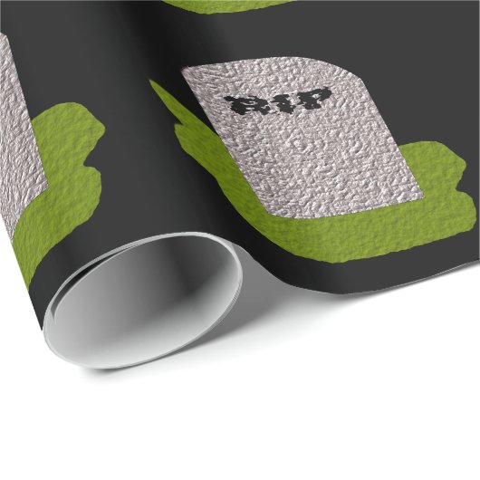 RIP Tombstone Wrapping Paper Cadeaupapier (Rol Hoek)