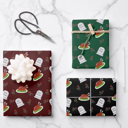 RIP Turkije Christmas Wrapping Paper Set (Voorkant)