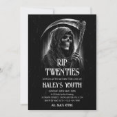 RIP Twenties 20s Gotische Begrafenis 30e Verjaarda Kaart (Voorkant)