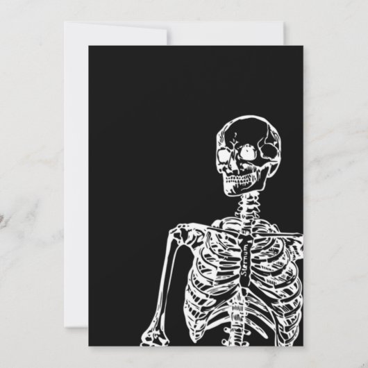 RIP Twenties 20s Grappig skelet 30e verjaardag Kaart (Achterkant)