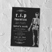 RIP Twenties 20s Grappig skelet 30e verjaardag Kaart