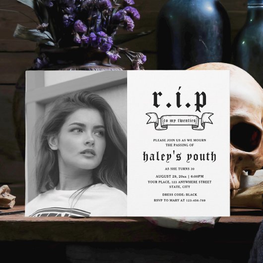 RIP Twenties 20s Grappige begrafenis 30e verjaarda Kaart
