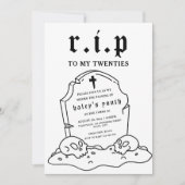 RIP Twenties 20s Grappige dood begrafenis 30e verj Kaart (Voorkant)