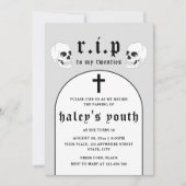 RIP Twenties 20s Grappige dood begrafenis 30e verj Kaart (Voorkant)