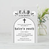 RIP Twenties 20s Grappige dood begrafenis 30e verj Kaart (Staand voorkant)