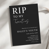 RIP Twenties 20s Moderne Eenvoudige 30e Verjaardag Kaart