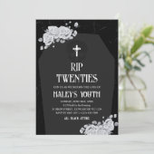 RIP Twenties 20s Tombstone begrafenis 30e verjaard Kaart (Staand voorkant)