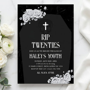 RIP Twenties 20s Tombstone begrafenis 30e verjaard Kaart