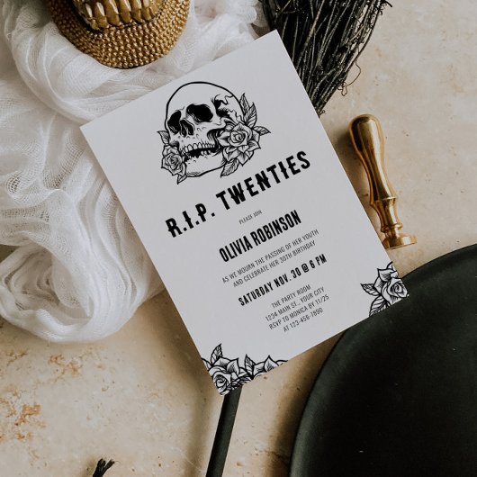 RIP Twenties 30ste verjaardag Kaart