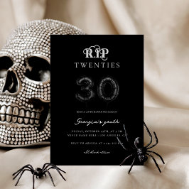 RIP Twenties Black Balloons 30ste verjaardagsfeest Kaart