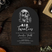 RIP Twenties Black Skull 30e verjaardagsfeestje Kaart