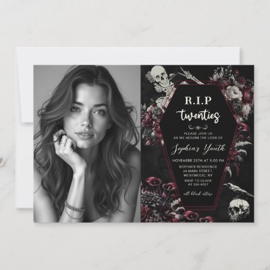 RIP Twenties Dood aan mijn jeugd 30ste verjaardag Kaart (Voorkant)