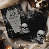 RIP Twenties Gothic Coquette Halloween Verjaardag Kaart
