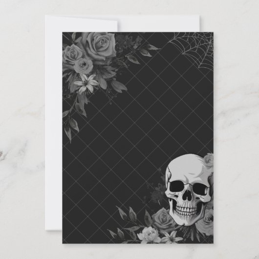 RIP Twenties Gothic Coquette Halloween Verjaardag Kaart (Achterkant)