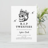 RIP Twenties Gothic Halloween 30ste Verjaardag Par Kaart (Staand voorkant)