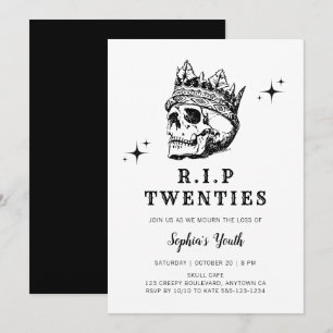 RIP Twenties Gothic Halloween 30ste Verjaardag Par Kaart