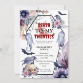 RIP twenties Gothic Halloween Milestone verjaardag Kaart (Voorkant)