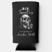 RIP Twenties Gothic Skull Verjaardag Koelboxxen Seltzer Blikjeskoeler (Voorkant)