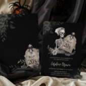 RIP Twenties Gothic Skull Verjaardag Uitnodiging
