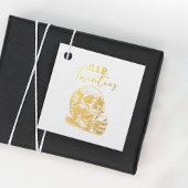RIP Twenties Gouden Schedel Verjaardagsfeest Bedankjes Labels