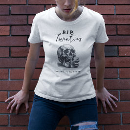 RIP Twenties  Skull Cocktail Verjaardagsfeest T-shirt