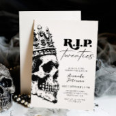 RIP Twenties Skull Halloween 30e verjaardag Kaart