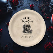 RIP Twenties Spooky Skull Verjaardagsfeestje Papieren Bordje