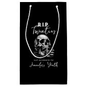 RIP Twenties Whiskey Gothic Skull Black Birthday  Klein Cadeauzakje (Achterkant)